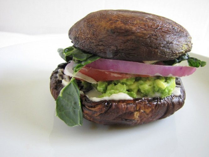 Ongekend Portobello burger gezonde variant op broodje hamburger - Gezonde PZ-73